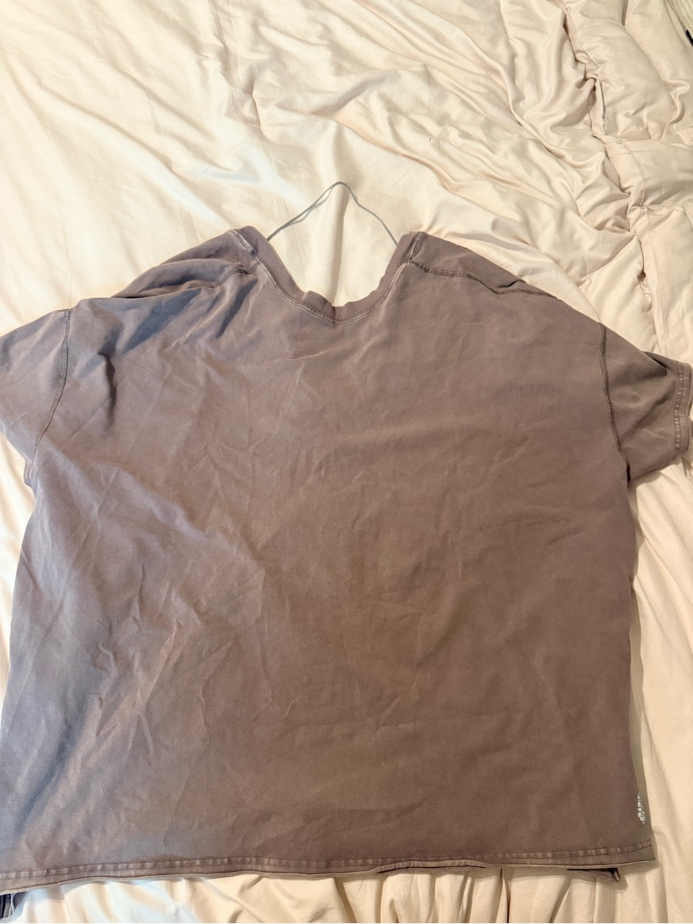 Free people women’s Washed Brown Crew Neck T-Shirt
